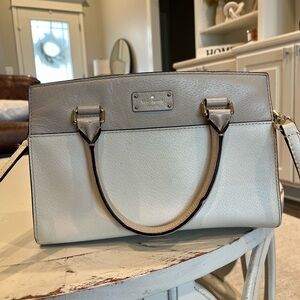 Kate Spade Cream and Gray Satchel